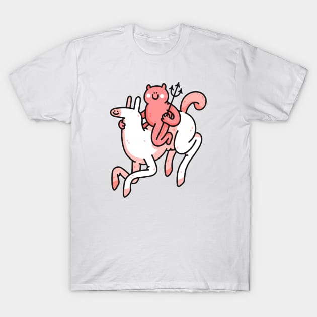 Devil on a horse T-Shirt by odsanyu